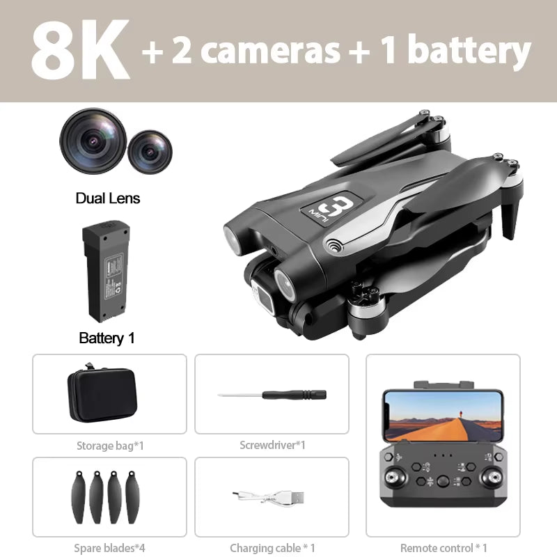 Fly Smart with Xiaomi Mijia Z908 Pro/MAX 8K Drone – 4K Video, Optical Flow, and Triple Obstacle Avoidance for Smooth Flights