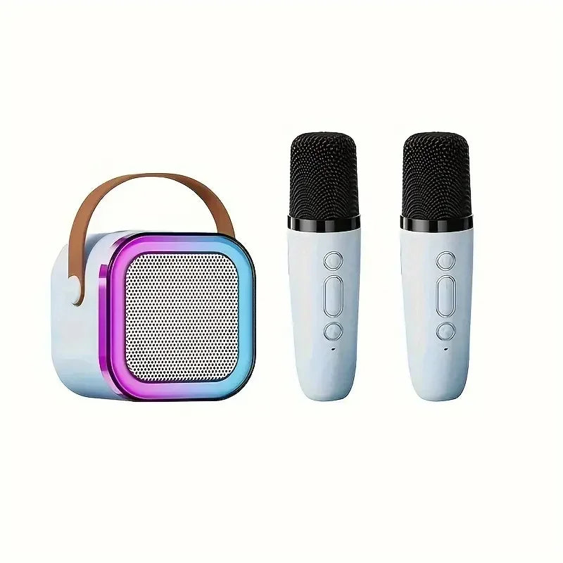 Portable Wireless Karaoke Speaker with Microphone & RGB LED Lights