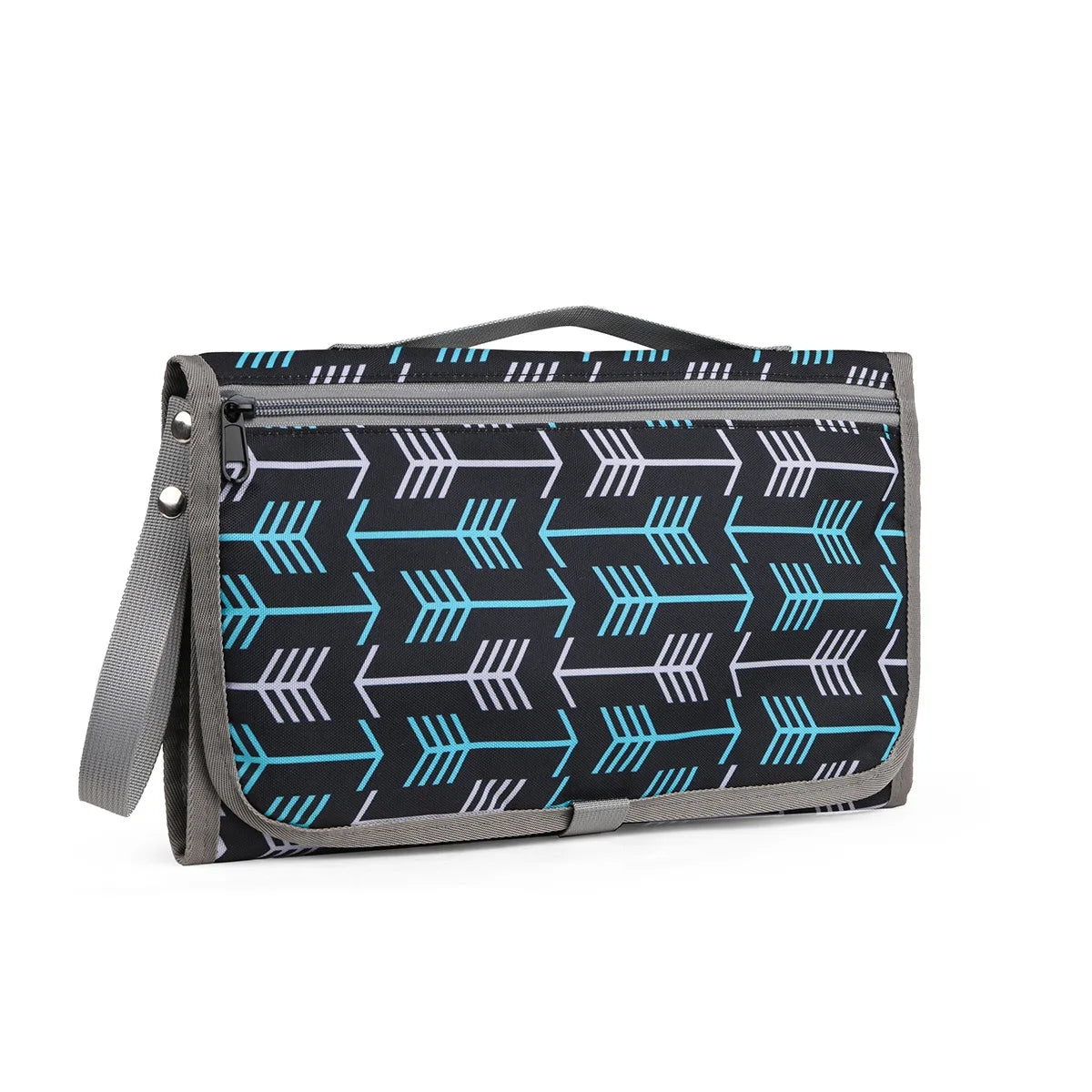 “Change Happens” – Portable Baby Changing Pad for Newborns – One-Hand Diaper Mat for Strollers, Diaper Bags & On-the-Go Moments