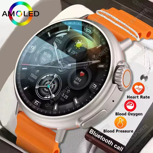 2025 Watch Ultra 9 Smartwatch – GPS, Bluetooth Call, Wireless Charging & Health Tracking