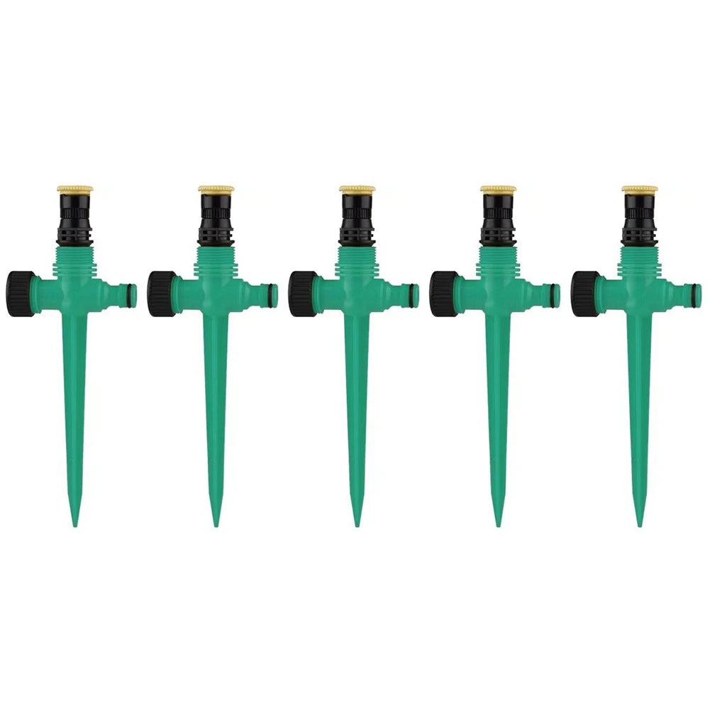 360° Rotation Irrigation Watering Sprinklers – 5Pcs Set