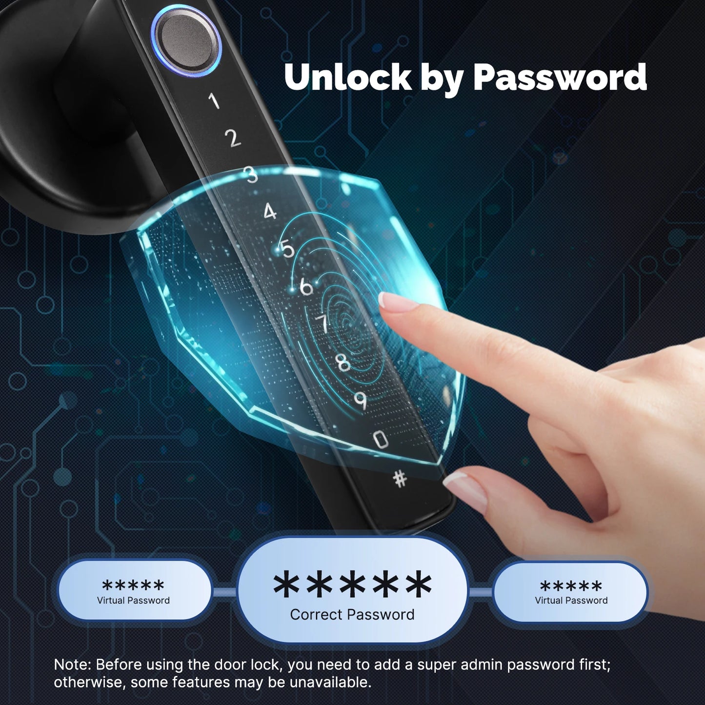 “No Key, No Problem” – Tuya Bluetooth Smart Fingerprint Door Lock with App, Password & Remote Unlock for Hotels, Apartments, Offices & Airbnb Pros