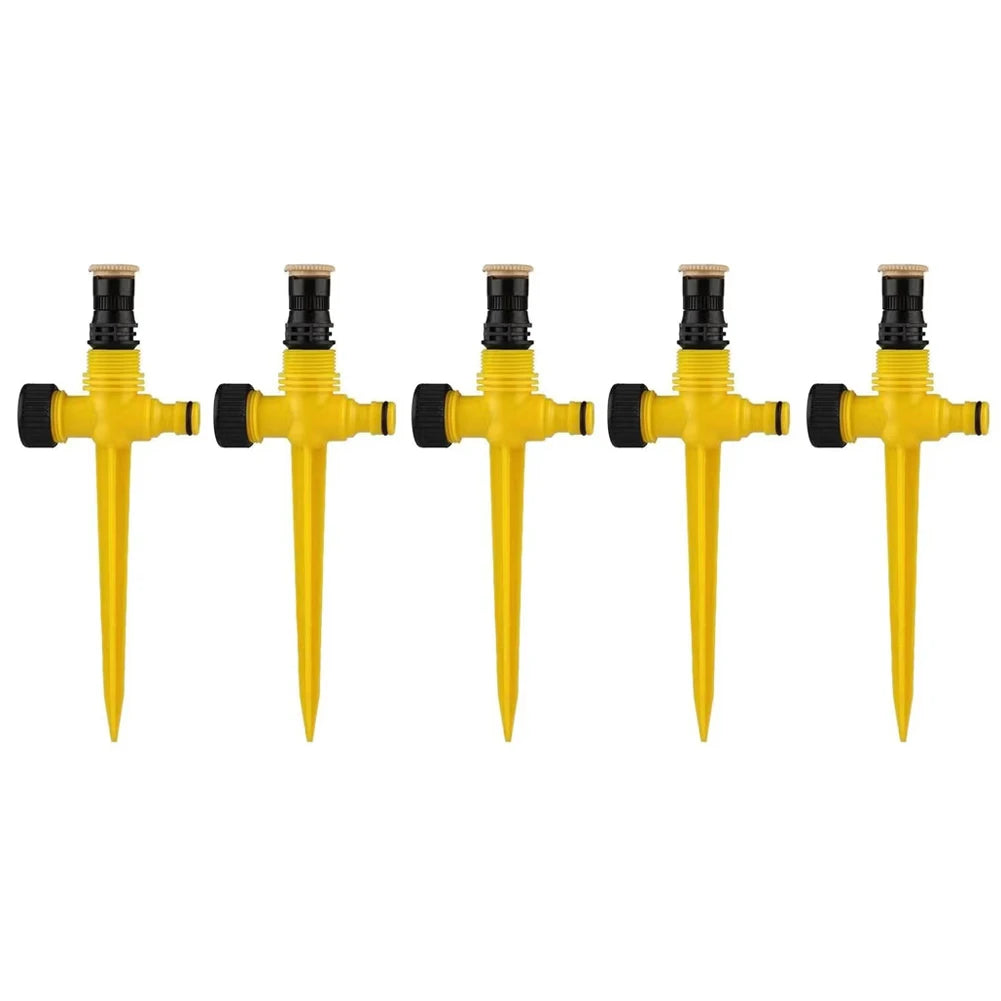 360° Rotation Irrigation Watering Sprinklers – 5Pcs Set