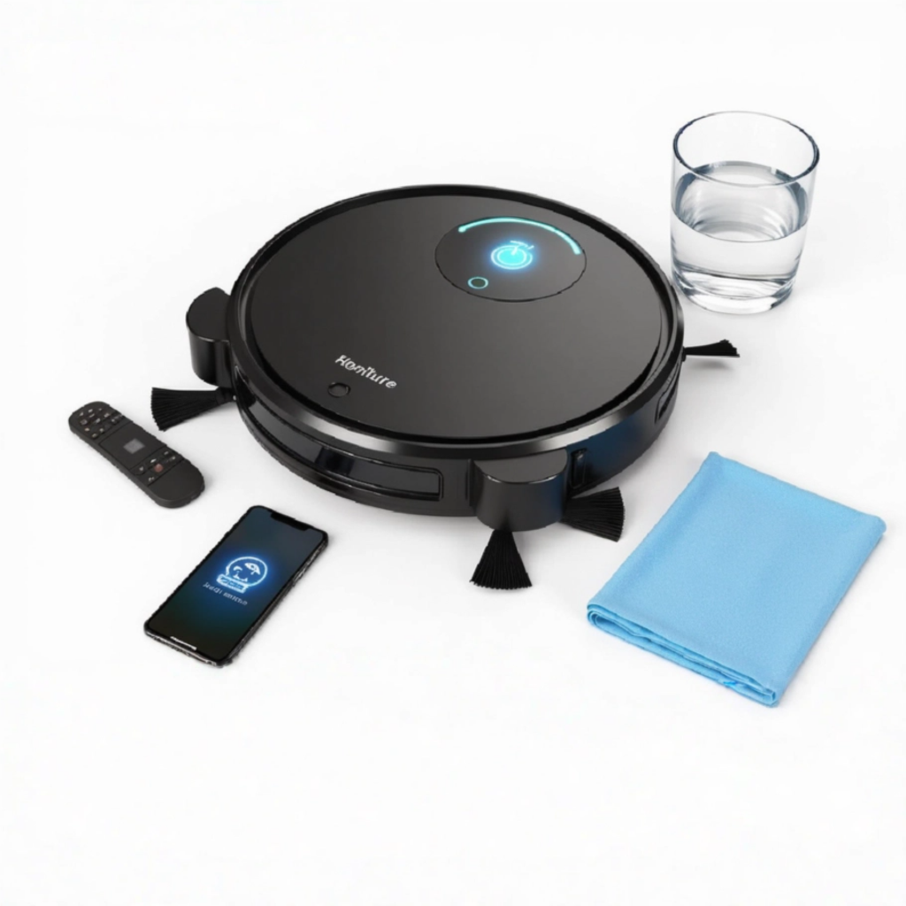 Robot Vacuum Cleaner – 6000Pa 3-in-1 Vacuum, Mop & Sweep Combo