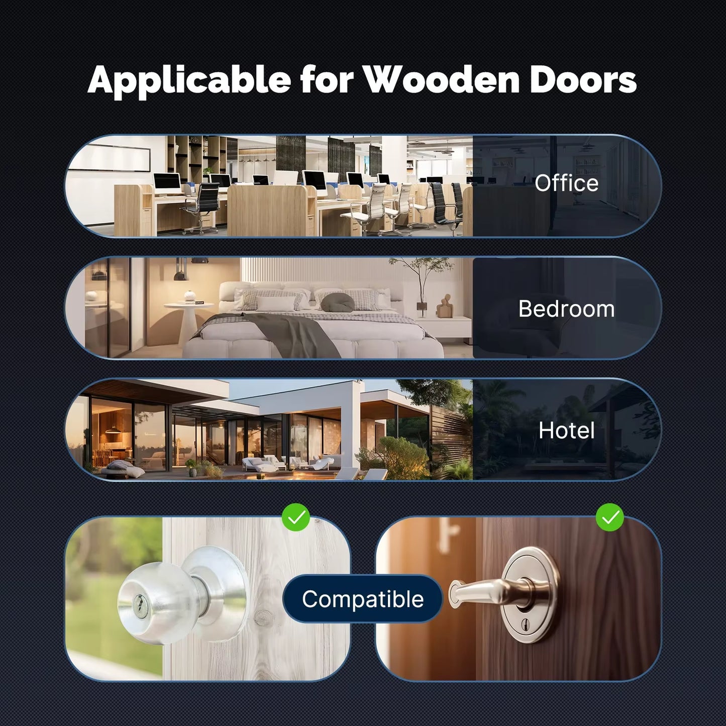 “No Key, No Problem” – Tuya Bluetooth Smart Fingerprint Door Lock with App, Password & Remote Unlock for Hotels, Apartments, Offices & Airbnb Pros