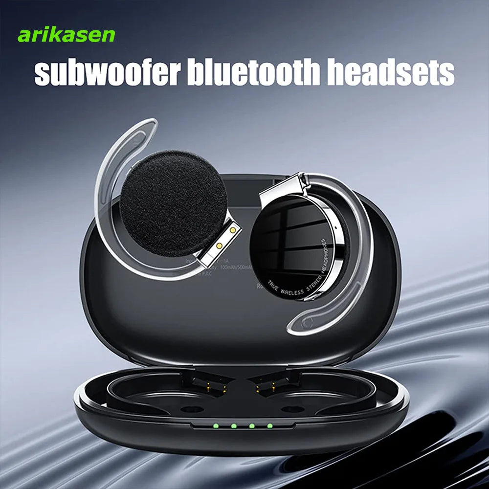 Open Ear Headphones TWS Noise Cancelling Headphones Bluetooth Earpiece Bluetooth Headset Running Headphones Workout Headphones