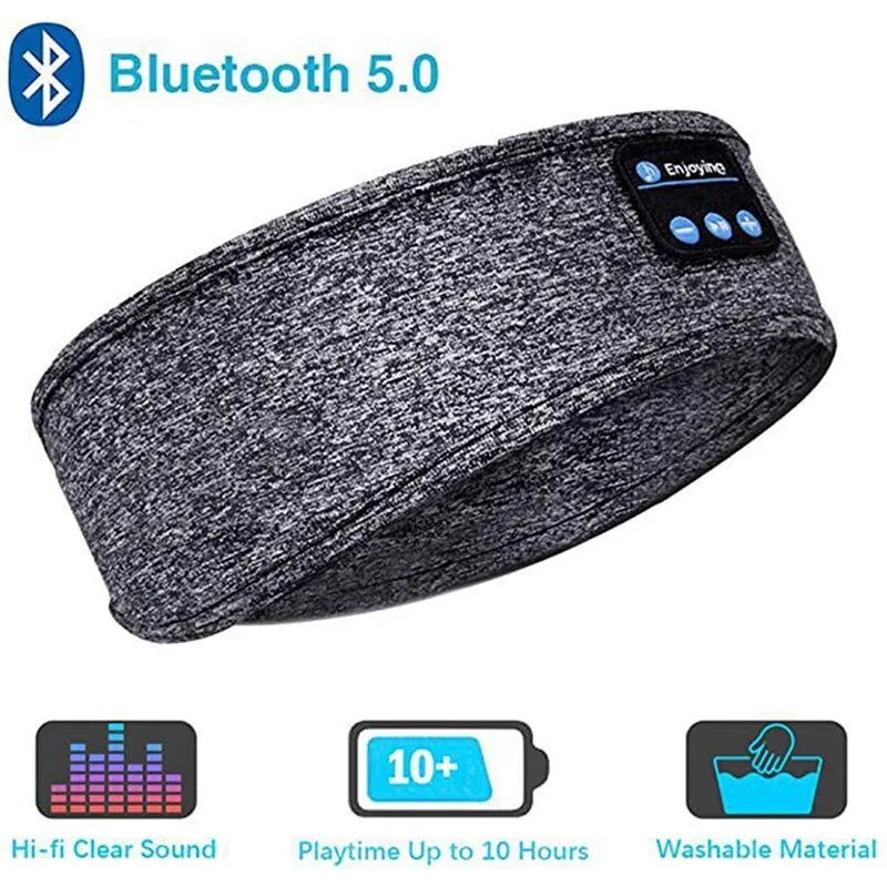 Bluetooth Sports & Sleeping Headband – Wireless Music & Eye Mask in One