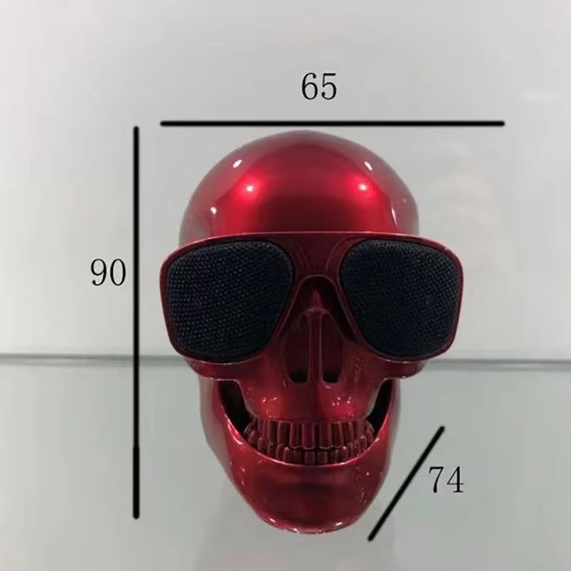 Skull Head Bluetooth Speaker – Portable Wireless HD Stereo with Subwoofer