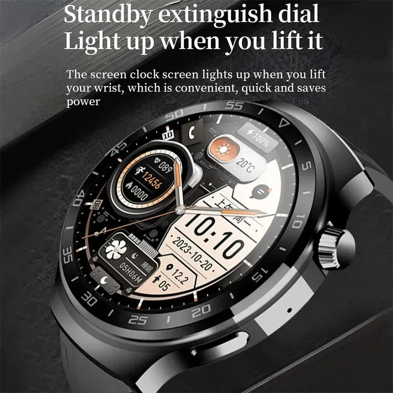 “Wrist. Mode. Activated.” – GT3 Pro Smartwatch for Men with Bluetooth Calls, Heart Rate Monitor, HD Display, DIY Faces & Waterproof Design