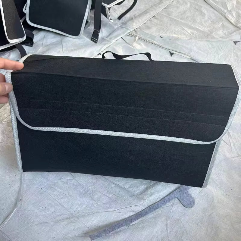 Anti-Slip Compartment Boot Storage Organizer – Soft Felt Car Trunk Bag