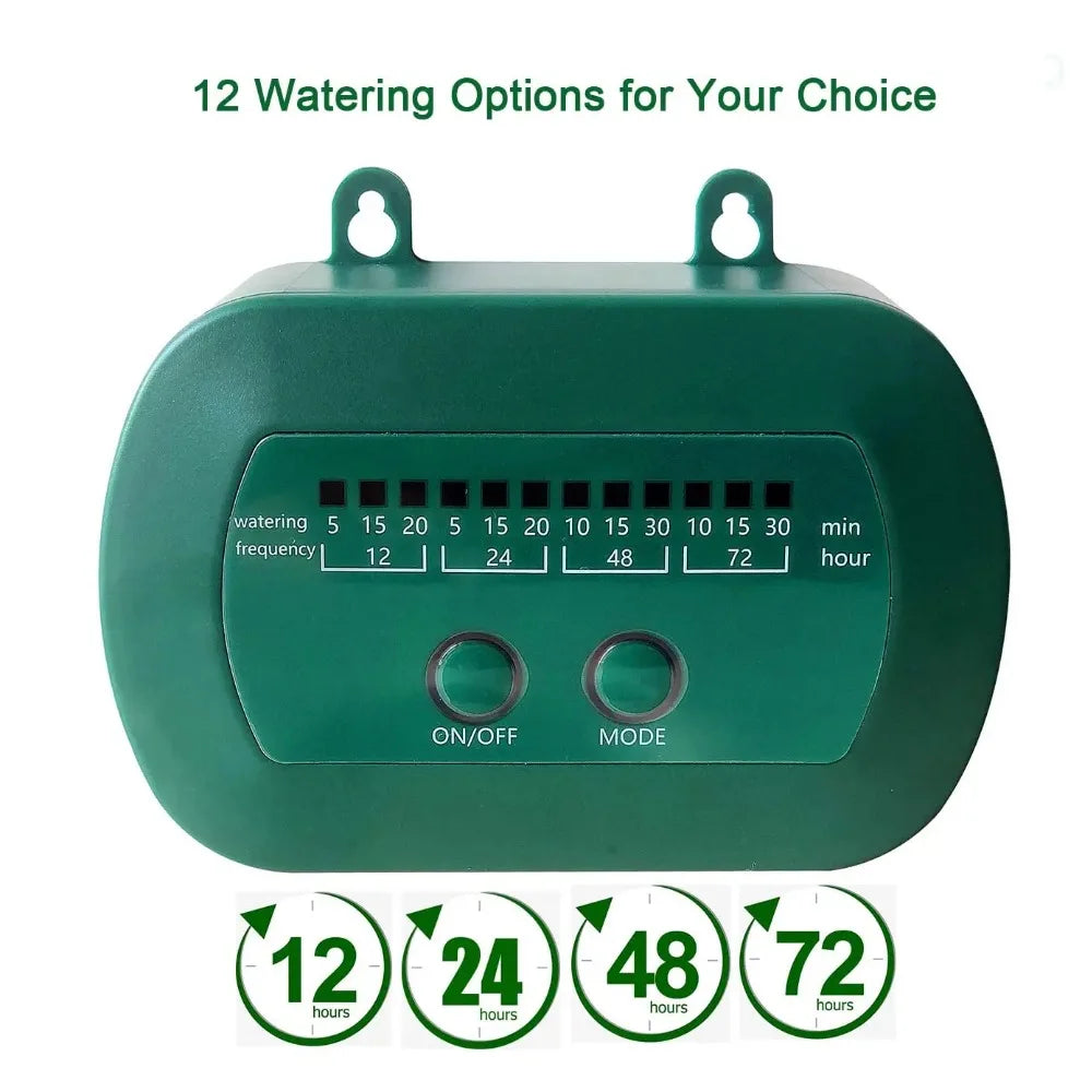 Solar Drip Irrigation Outdoor Intelligent System – 1800mAh Battery, Automatic Timed Watering