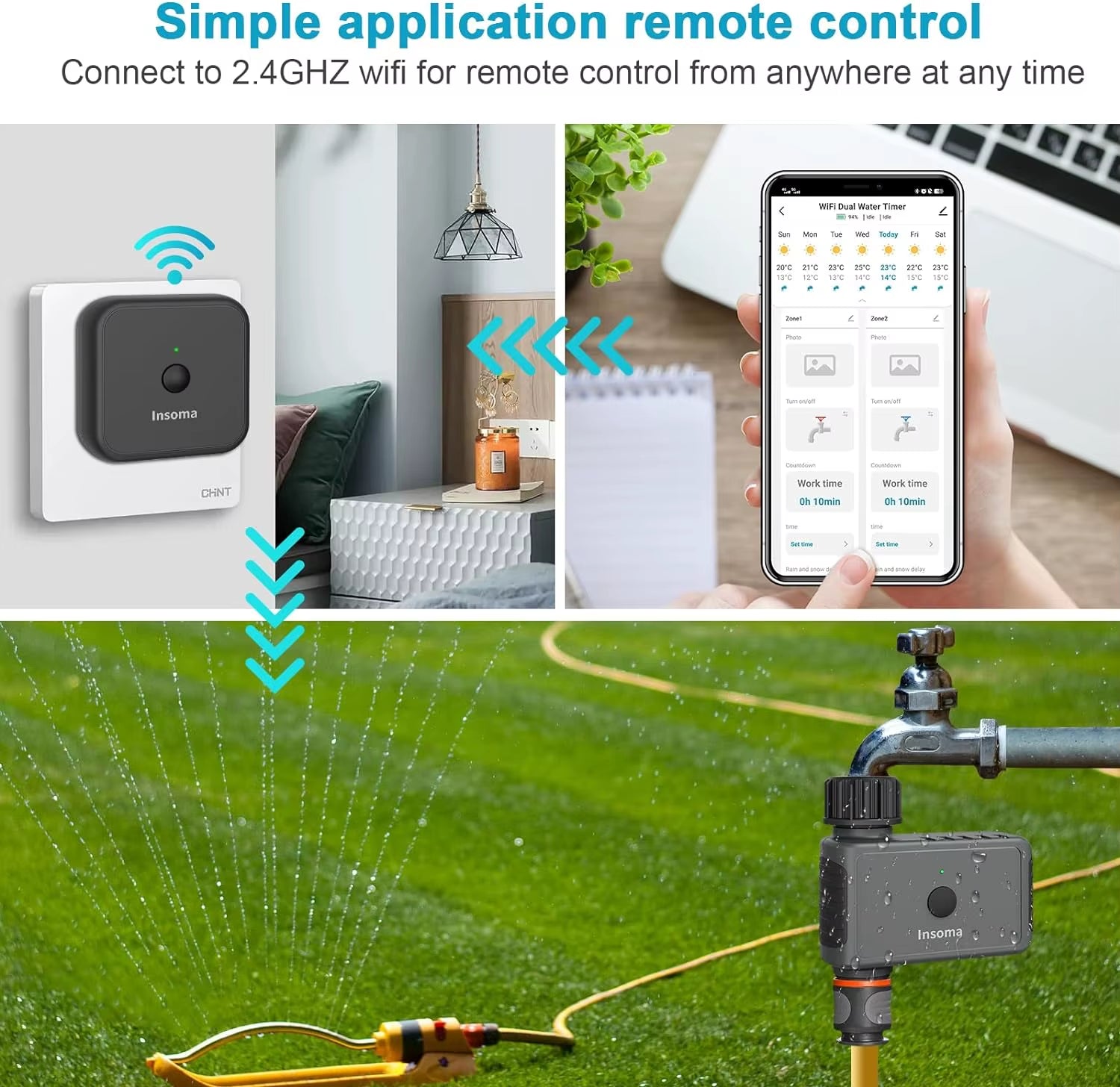 WiFi Automatic Smart Garden Water Timer – Alexa Compatible
