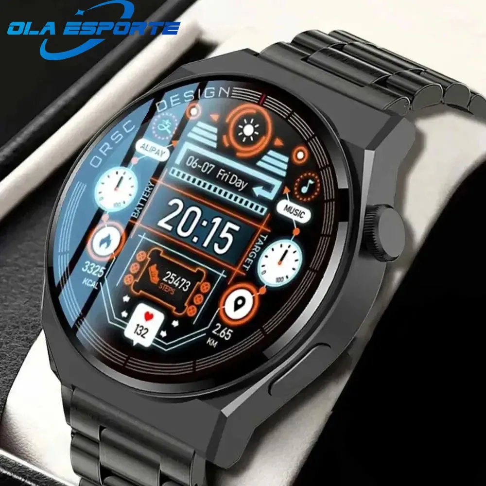 “Wrist. Mode. Activated.” – GT3 Pro Smartwatch for Men with Bluetooth Calls, Heart Rate Monitor, HD Display, DIY Faces & Waterproof Design