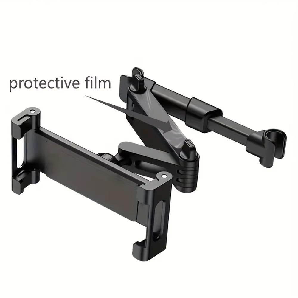 Car Tablet Holder – Adjustable Headrest Mount for 4.7"–12.9" Devices (iPad, Tablets, Phones)