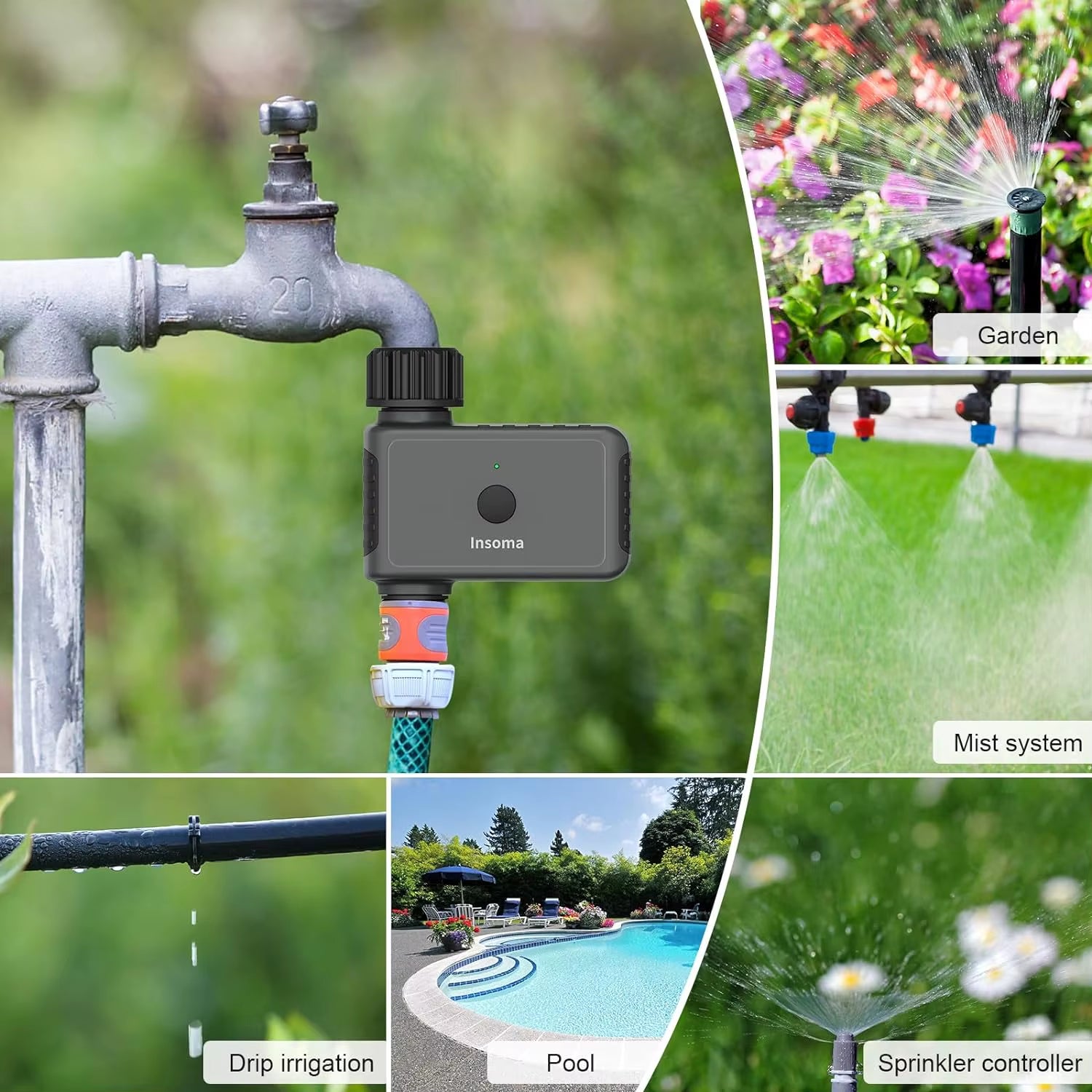WiFi Automatic Smart Garden Water Timer – Alexa Compatible