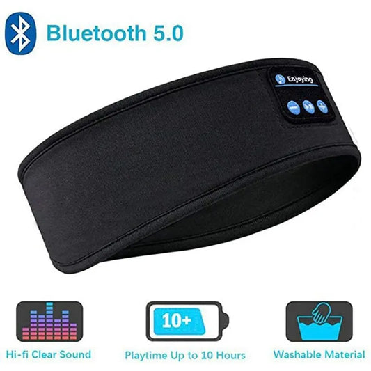 Bluetooth Sports & Sleeping Headband – Wireless Music & Eye Mask in One