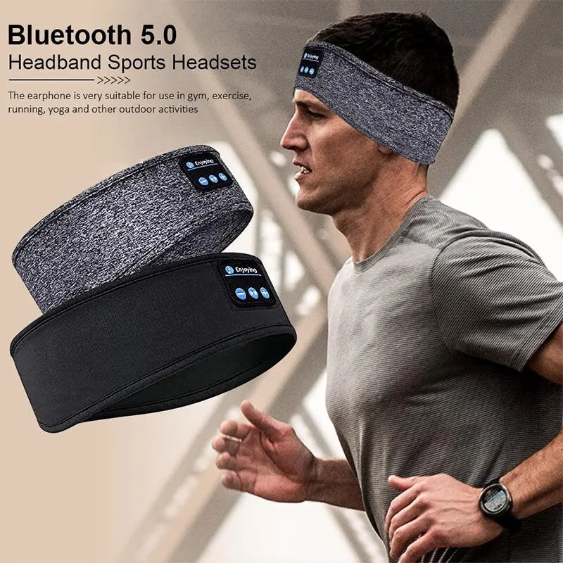 Bluetooth Sports & Sleeping Headband – Wireless Music & Eye Mask in One