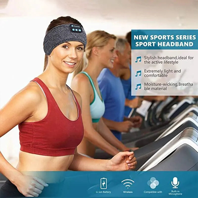 Bluetooth Sports & Sleeping Headband – Wireless Music & Eye Mask in One