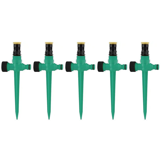 360° Rotation Irrigation Watering Sprinklers – 5Pcs Set