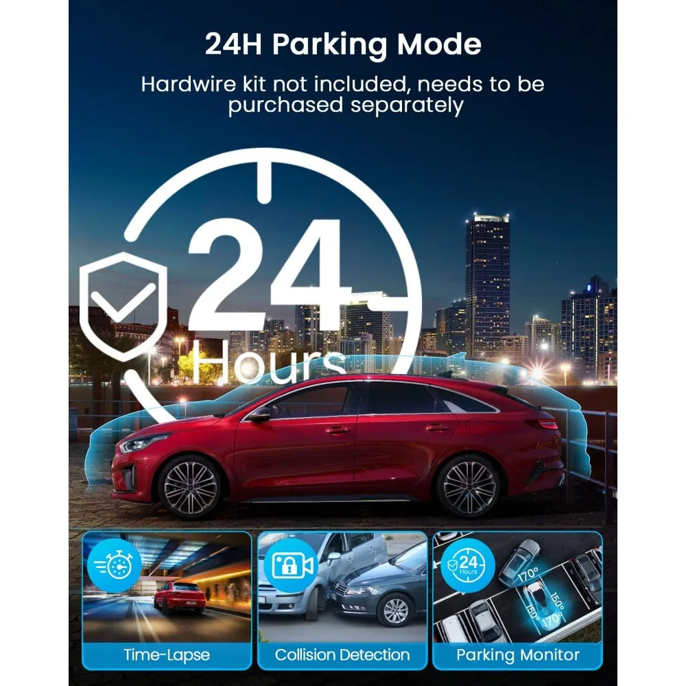 N5 4-Channel 360° Dash Cam – Complete Car Surveillance