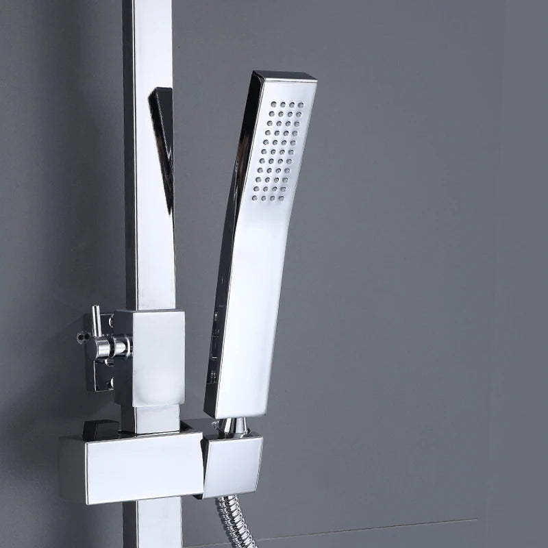OXG Black/Chrome Shower Faucets Bathroom Shower Mixer Shower Faucet Bidet Faucet Rainfall Shower Set Shower Spray Mixer Crane