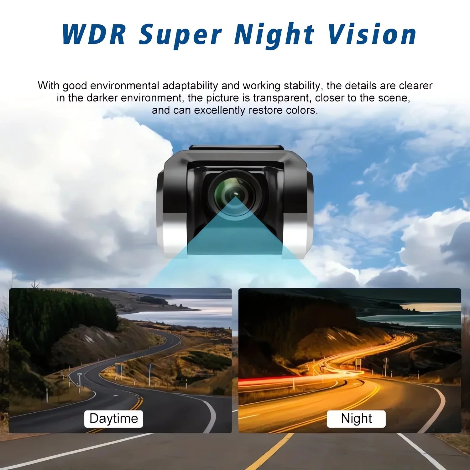 USB Car DVR Dash Cam with ADAS – HD Driving Recorder for Android Media Navigators