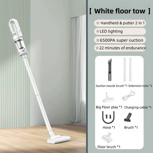 Multifunction Wireless Car Vacuum Cleaner – 6500Pa Suction, Portable & Powerful