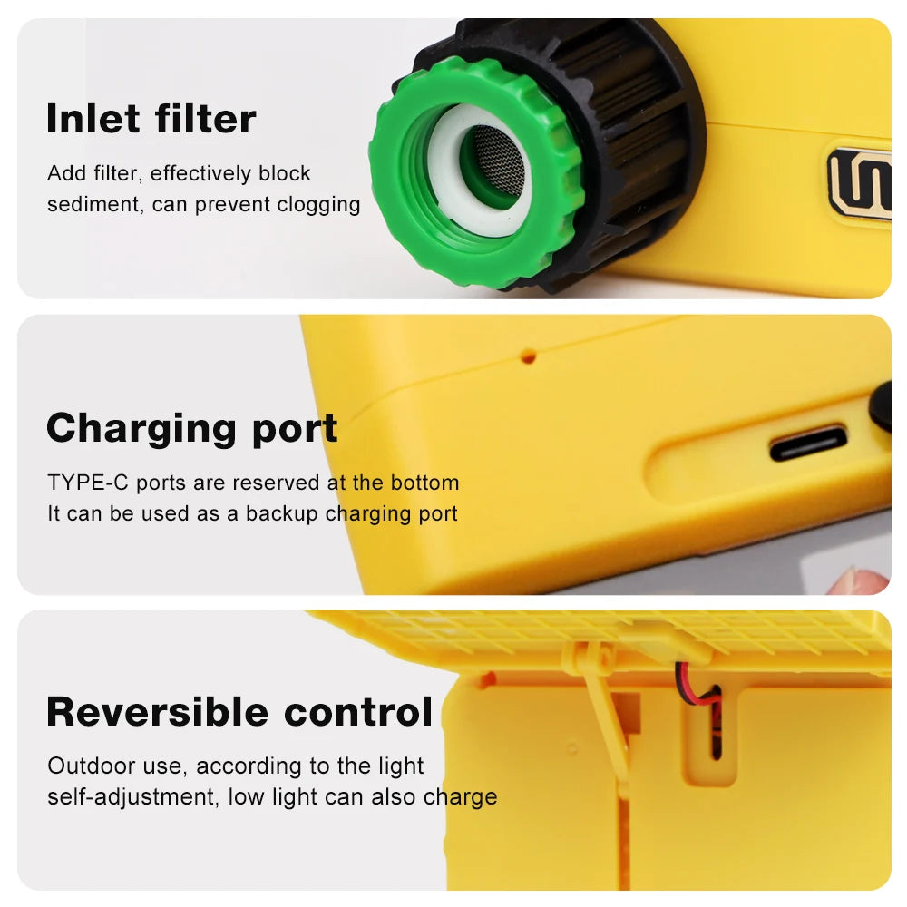 Smart Solar Irrigation Timer – 1/2 Outlet Automatic Watering Controller