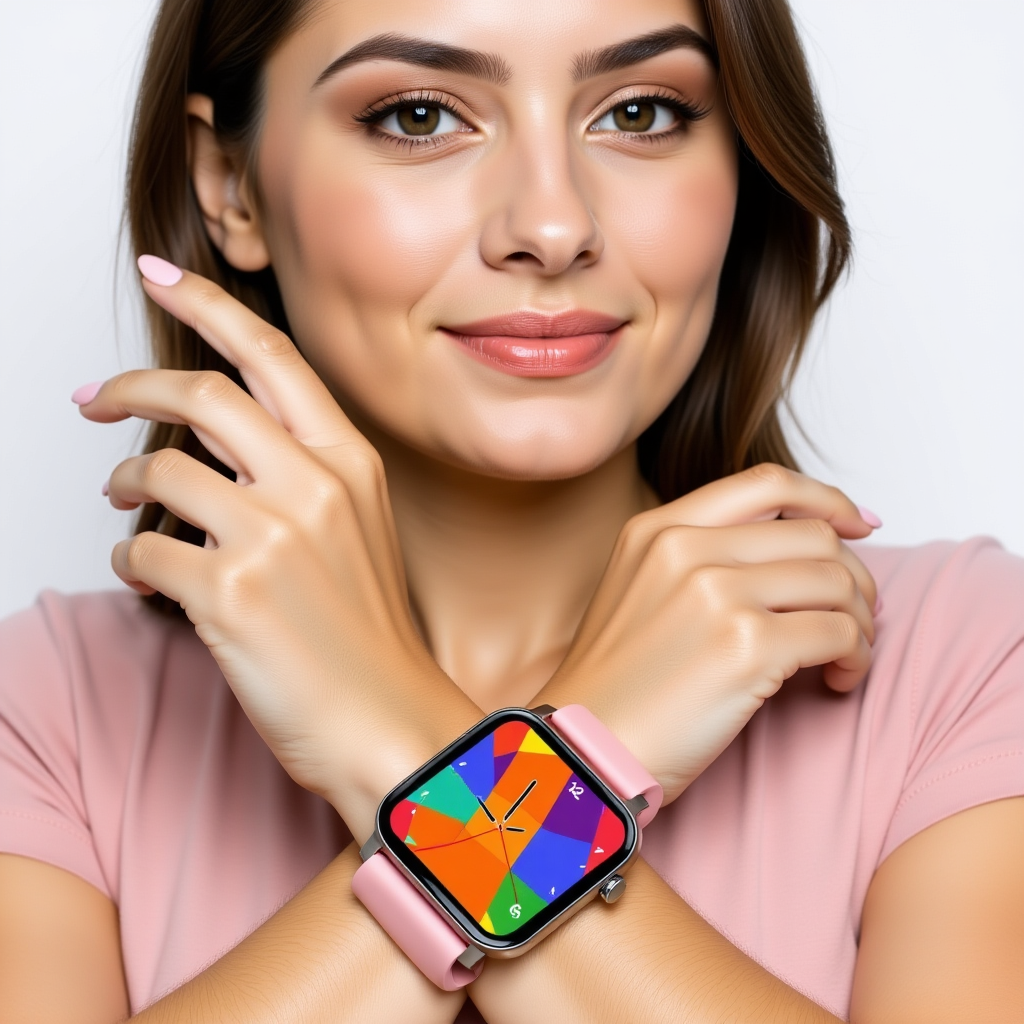 Smart Fitness Tracker Watch for Android/Ios - IP68, Heart Rate/Blood Oxygen/Sleep Monitoring, 8 Sports Modes, Breath Training, Weather Updates - 1.69-Inch Display for Men and Women (Rose Gold)