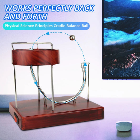 “Endless Motion, Endless Fun” – Kinetic Art Perpetual Motion Desk Toy – Creative Jumping Sculpture for Home or Office Decor