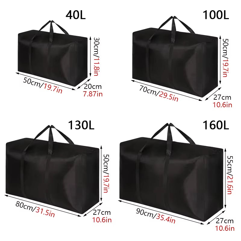 Extra Large Waterproof Moving & Storage Bag – Foldable Travel & Laundry Organizer