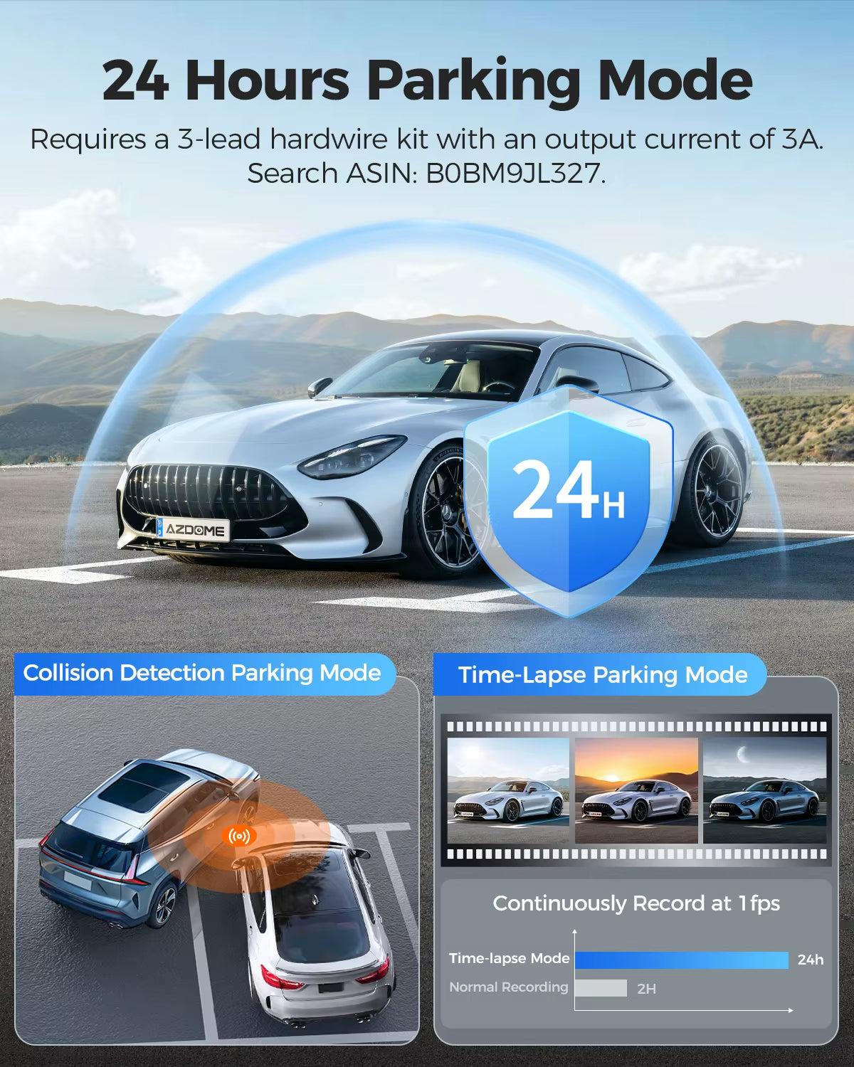 PG17 12" 4K Mirror Dash Cam with GPS & Wi-Fi