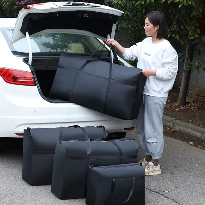 Extra Large Waterproof Moving & Storage Bag – Foldable Travel & Laundry Organizer