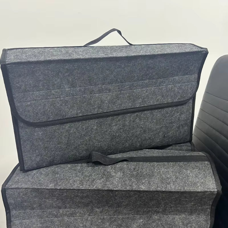 Anti-Slip Compartment Boot Storage Organizer – Soft Felt Car Trunk Bag