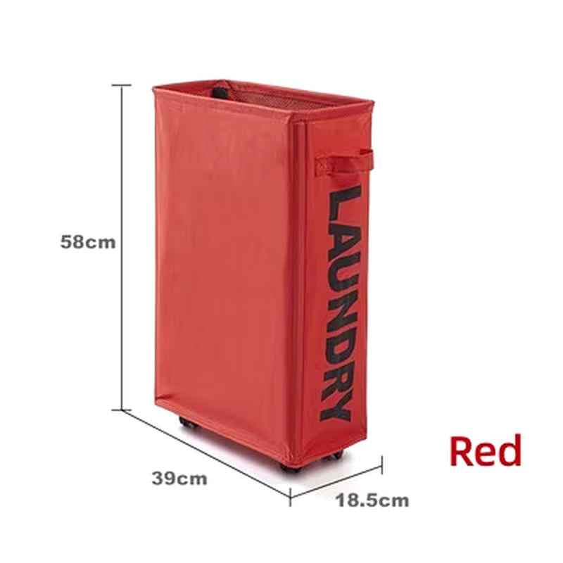 Foldable Laundry Basket – Dirty Clothes & Storage Organizer with Wheels