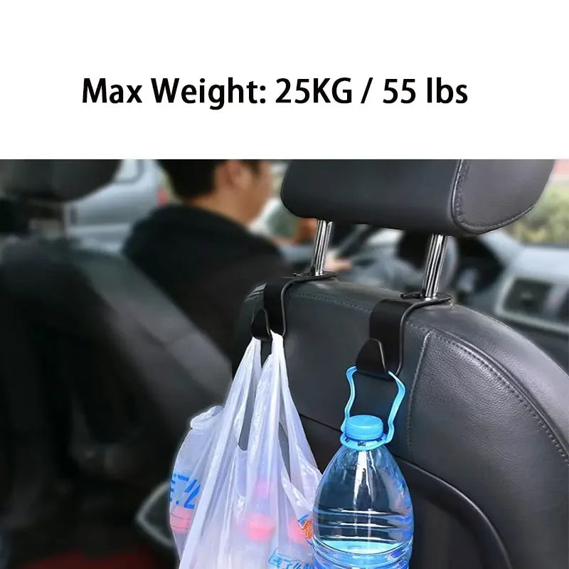 Universal Car Headrest Hook – Seat Hanger & Organizer