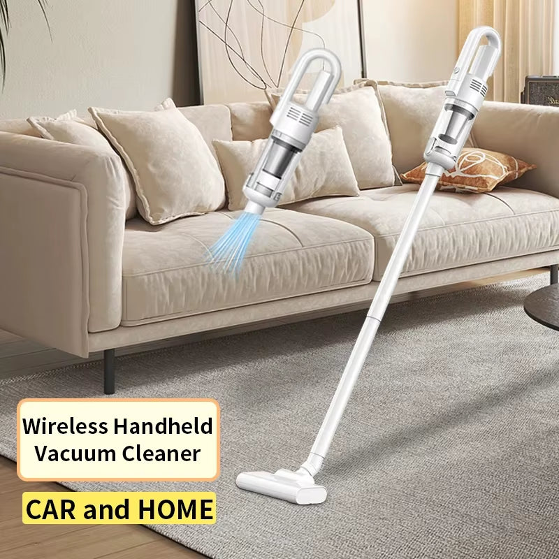 Multifunction Wireless Car Vacuum Cleaner – 6500Pa Suction, Portable & Powerful