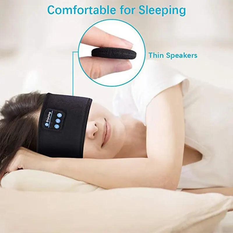 Bluetooth Sports & Sleeping Headband – Wireless Music & Eye Mask in One