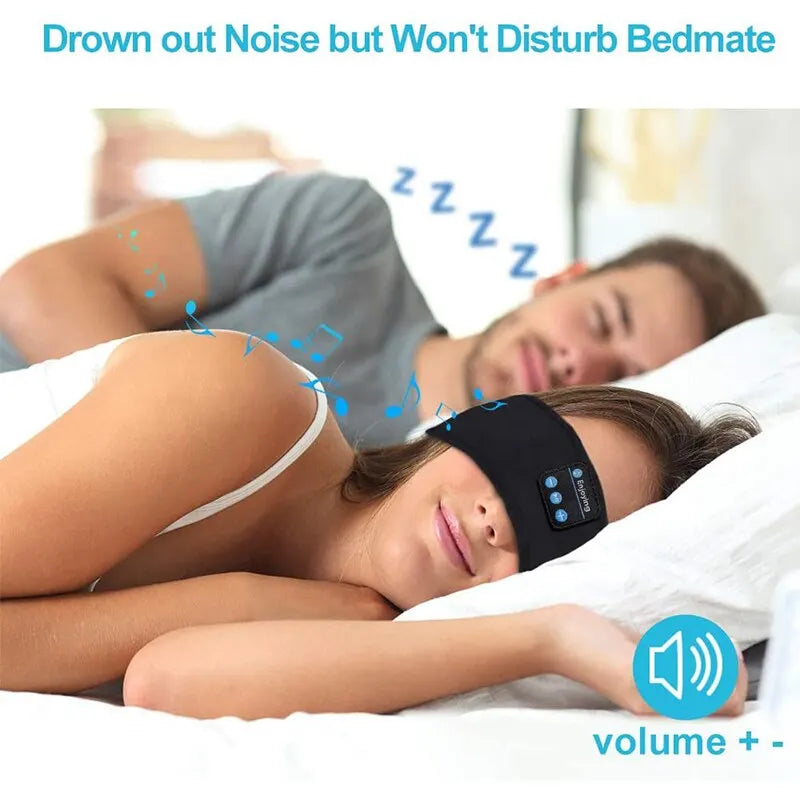 Bluetooth Sports & Sleeping Headband – Wireless Music & Eye Mask in One